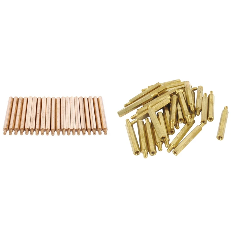 

30Pcs M3 3mm Male Female Brass PCB Spacer Hex Stand-Off Pillar 30mm & 20 Pcs 50mm