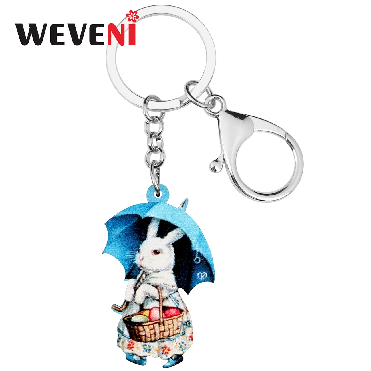 ARWA зонтик из акрила Пасхальный заяц Кролик Банни брелоки большие с животными