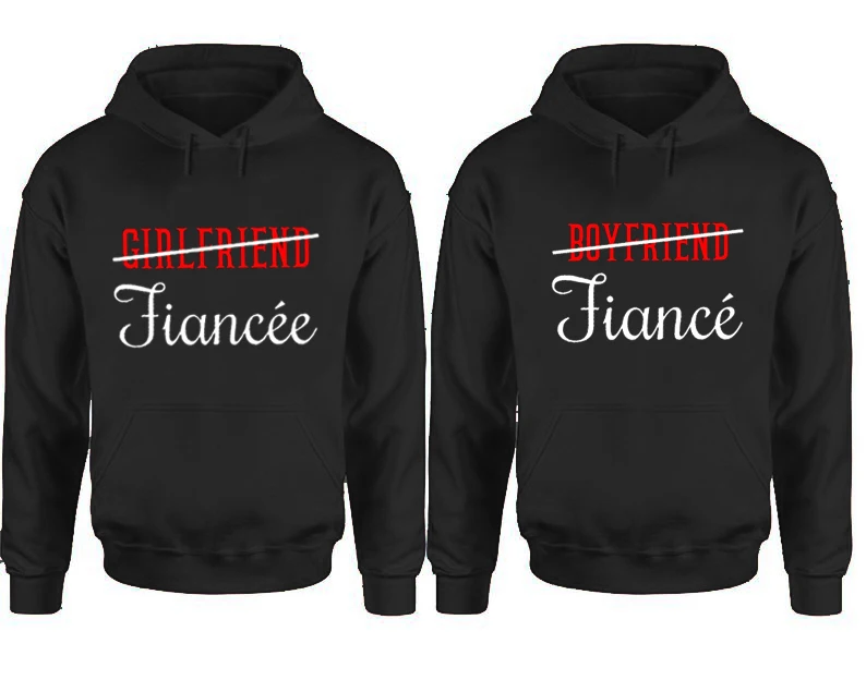 

Fiance Fiancee Hoodie Couple Goth Clothes 2021 Funny Couples Hoodies Oversized Fiancee Tops Matching Vintage Sweatshirt