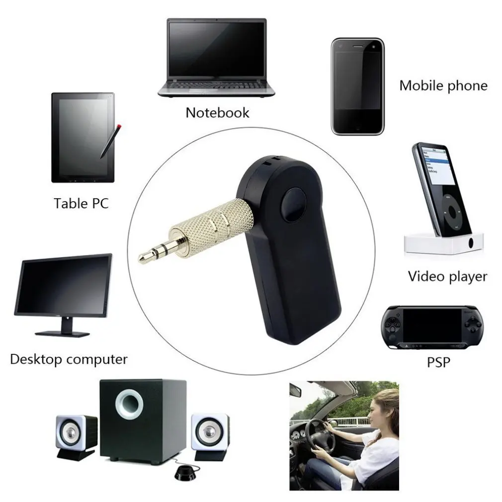 Беспроводной Bluetooth-совместимый приемник 5 0 адаптер передатчика разъем 3 мм