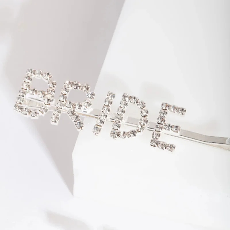 Заколки для волос с надписью BRIDE TO BE ME зажимы ювелирные украшения женщин и девушек