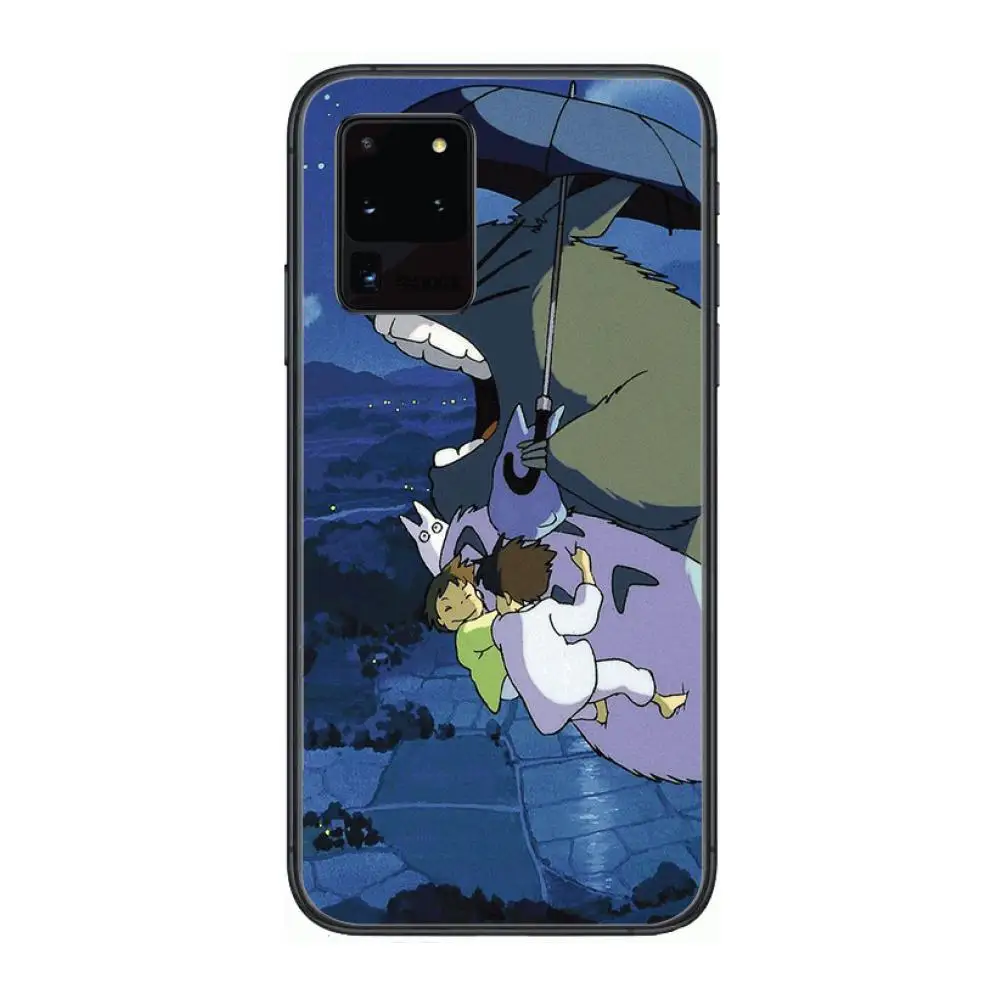 

Boutique Cute Totoro Phone cover hull For SamSung Galaxy S 6 7 8 9 10 20 21 Plus Edge E note 5G Lite Ultra black soft bumper