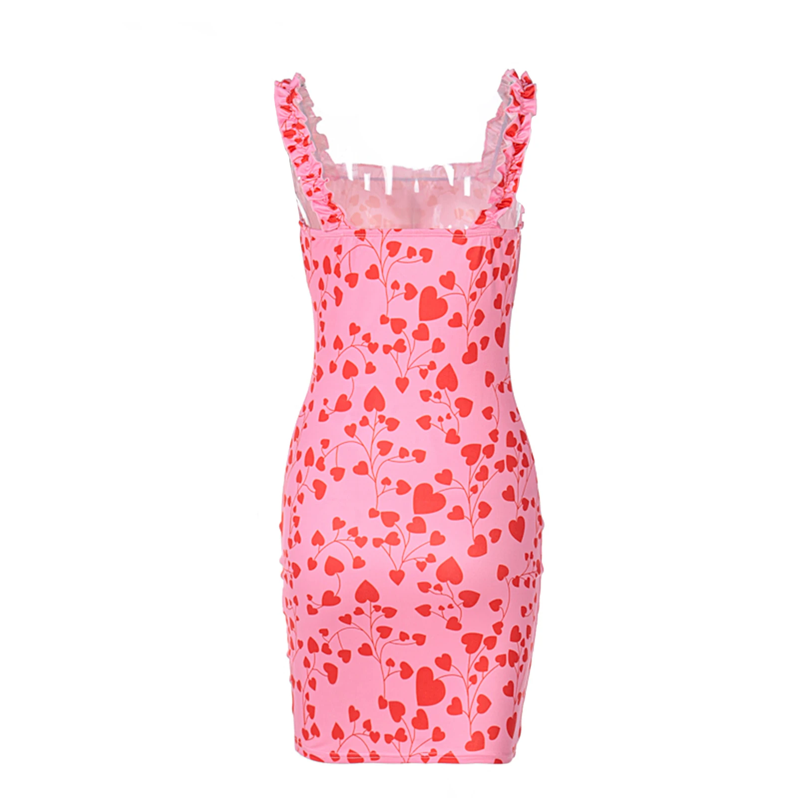 

Sexy Summer Women Fashion Sleeveless Heart Print Dress casual Ladies Female Stylish Dresses for Daily Wear