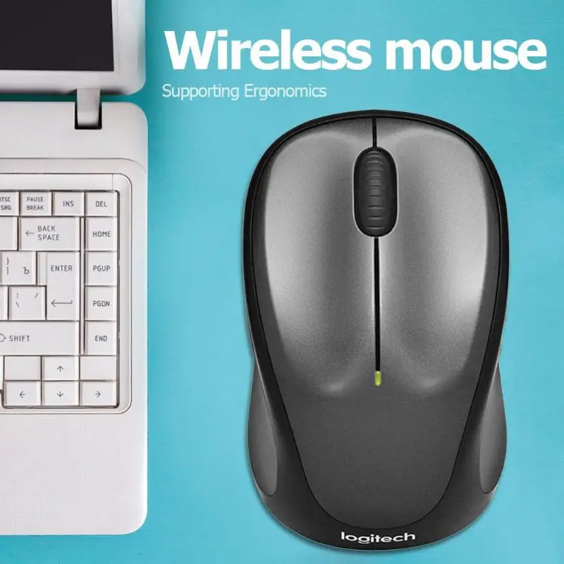 Беспроводная оптическая мышь-приемник с usb-разъемом logitech M235 1000 dpi 2,4 GHz, 3 кнопки, оптическая мышь для ноутбуков, ПК, Прямая поставка