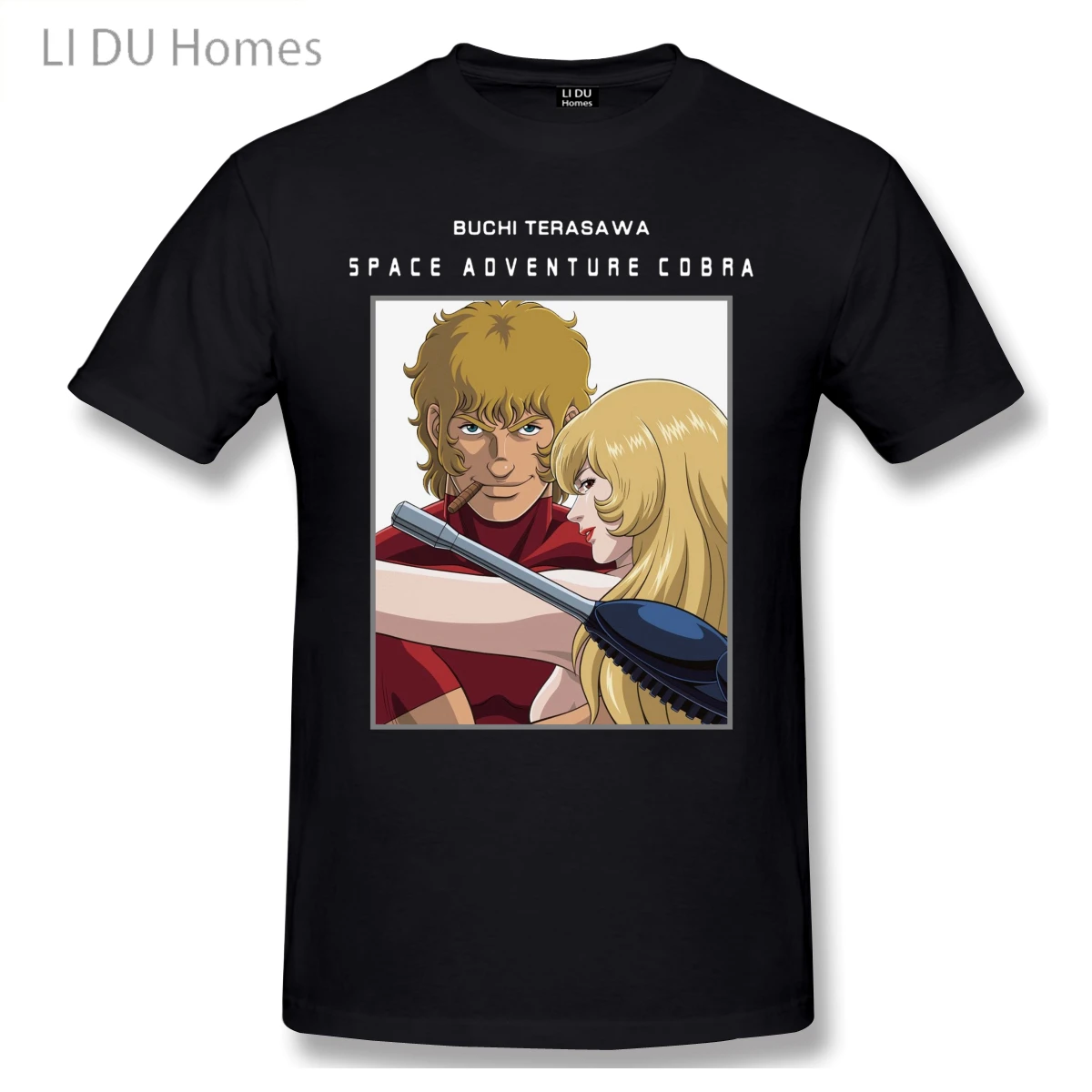 

LIDU Space Adventure Cobra Manga Geek Anime T Shirts WoMen Man's T-shirt Cotton Summer Tshirts Short Sleeve Graphics Tee Tops