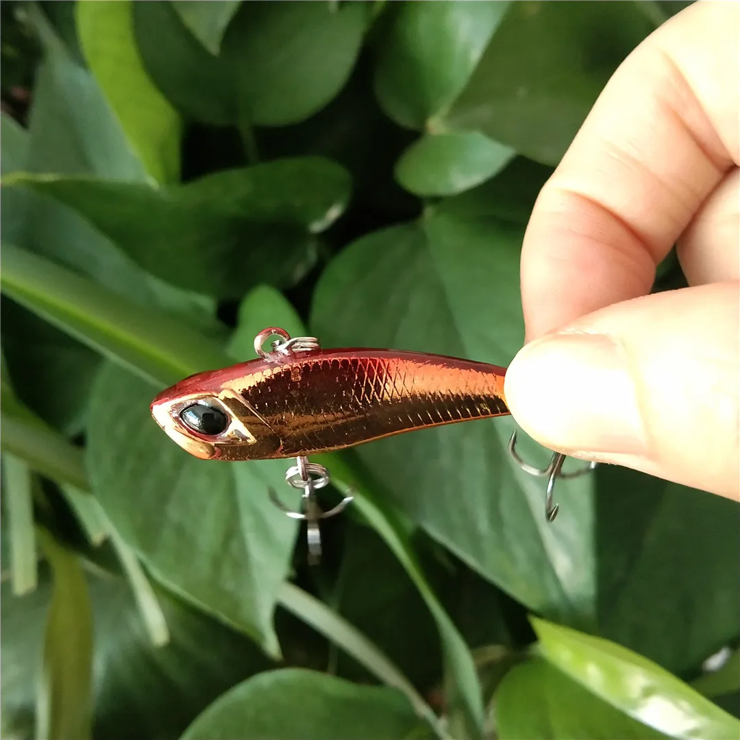 

TSURINOYA 10PCS Metal VIB Hard Fishing Lure DW28 Swimbait 40mm 3.8g Vibration Sinking Jig Wobblers Winter Ice Jigging Bait