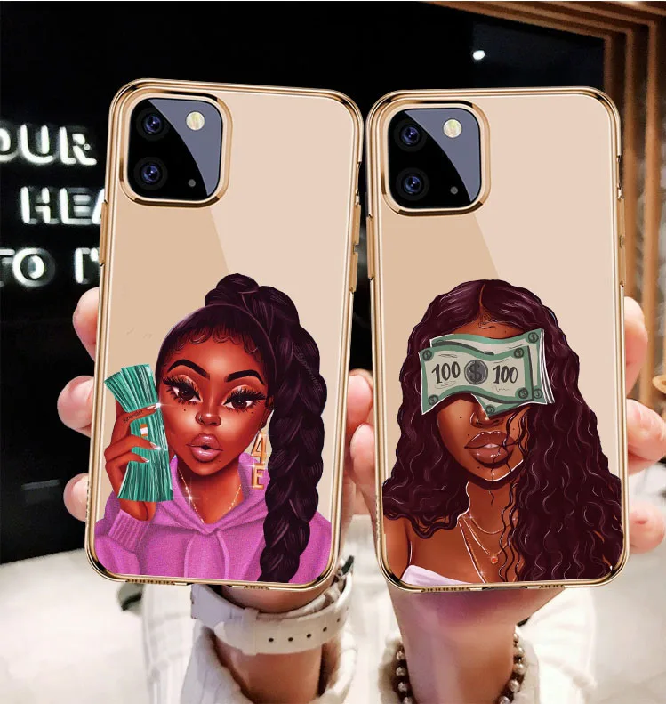 Make Money Not Friends черный головной женский телефон чехол для iPhone 6 7 8Plus 11 Pro MAX 5 5S XR XS X