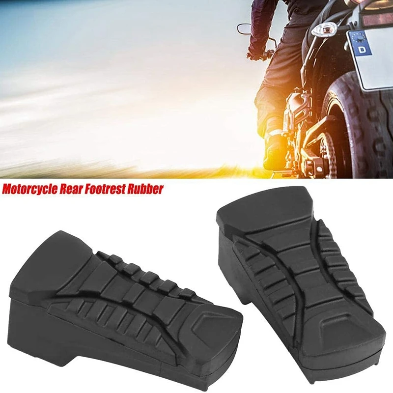 

2Pcs Motorcycle Rubber Nonslip Rear Footpegs Plate Footrest Pedal Foot Peg Cover Set for R1200GS LC ADV 2014-2019