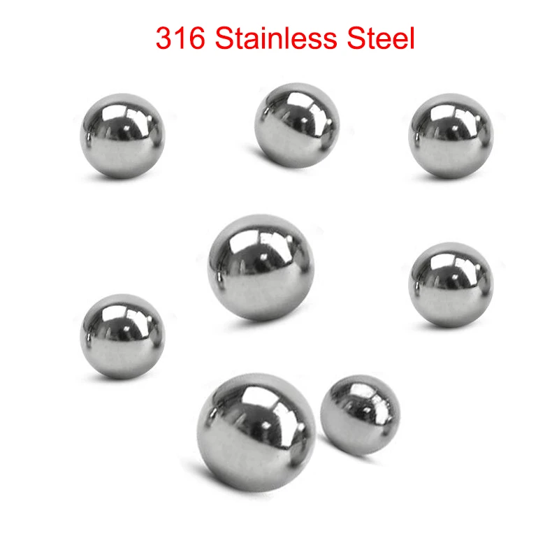 

13.5mm 14mm 15mm 15.875mm 16mm 17mm 18mm OD Diameter SUS316 316 Stainless Steel Machine Car Bolt Rod Solid Bearing Ball Bead