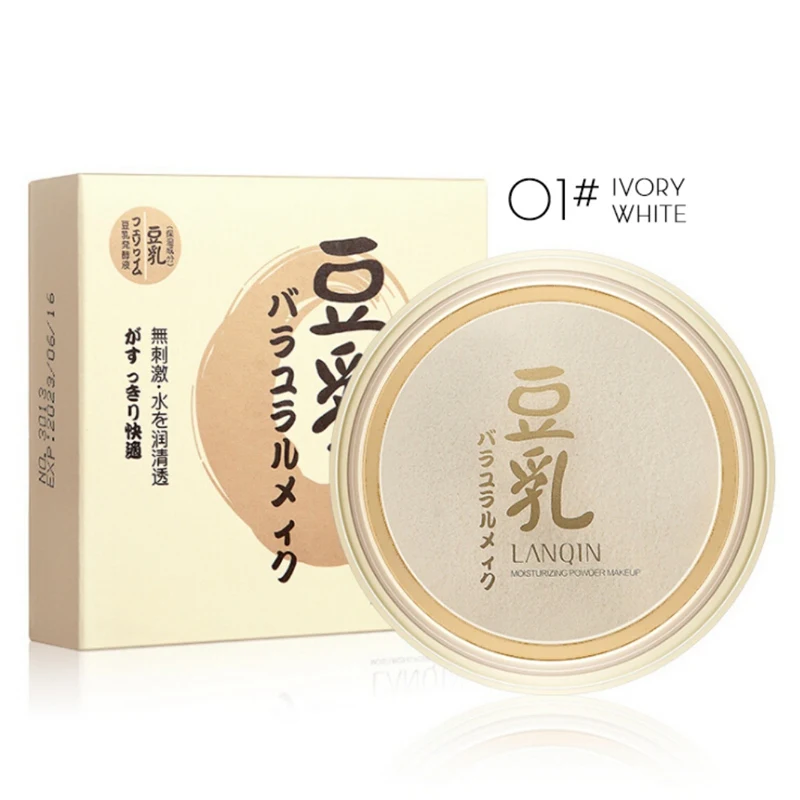 Натуральный цвет прессованной пудры Солнцезащитный светильник для лица тонкая