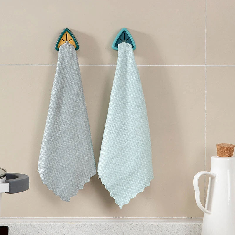 

Towel Holder Sucker Wall Window Bathroom Tool Convenient Kitchen Storage Hooks Washing Cloth Hanger Rack Rag Organizer