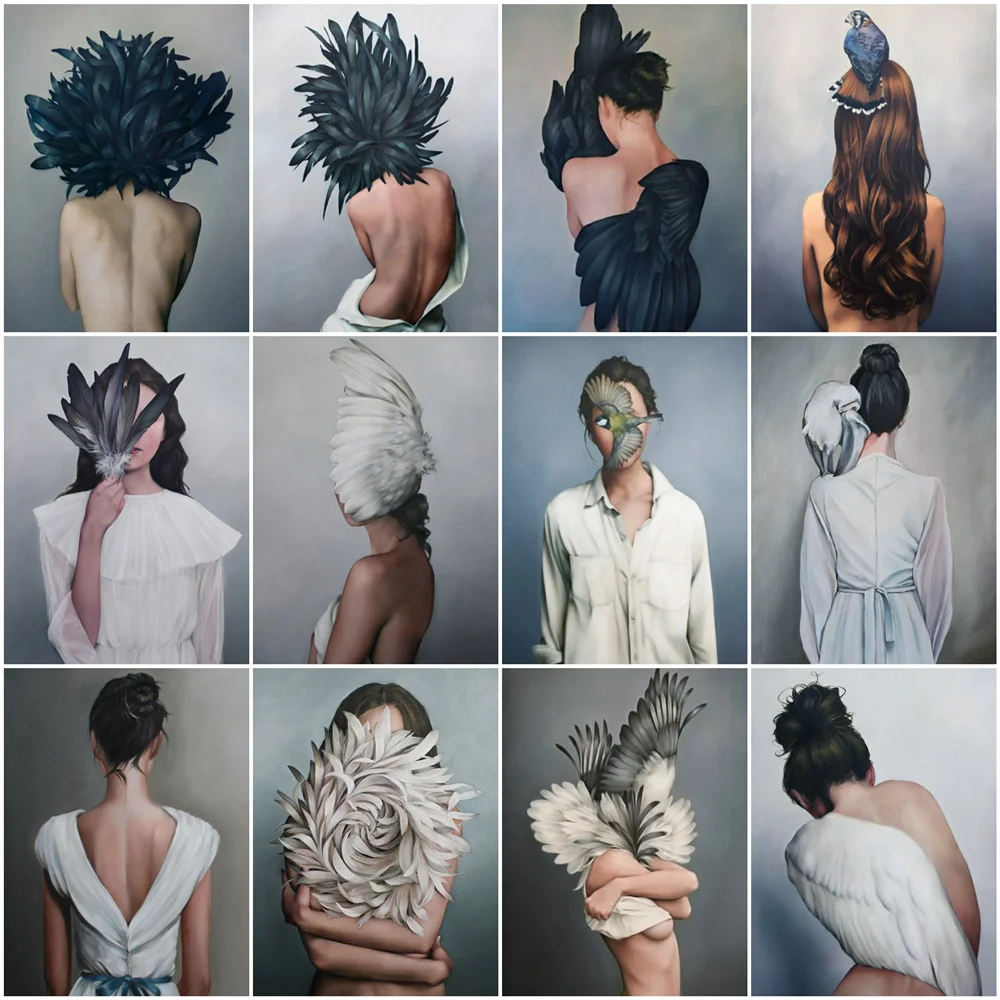 

Mosaic Art Painting Abstract Woman Figure Embroidery Diamond Bedroom Decor Painting Handmade Arts and Crafts Kit