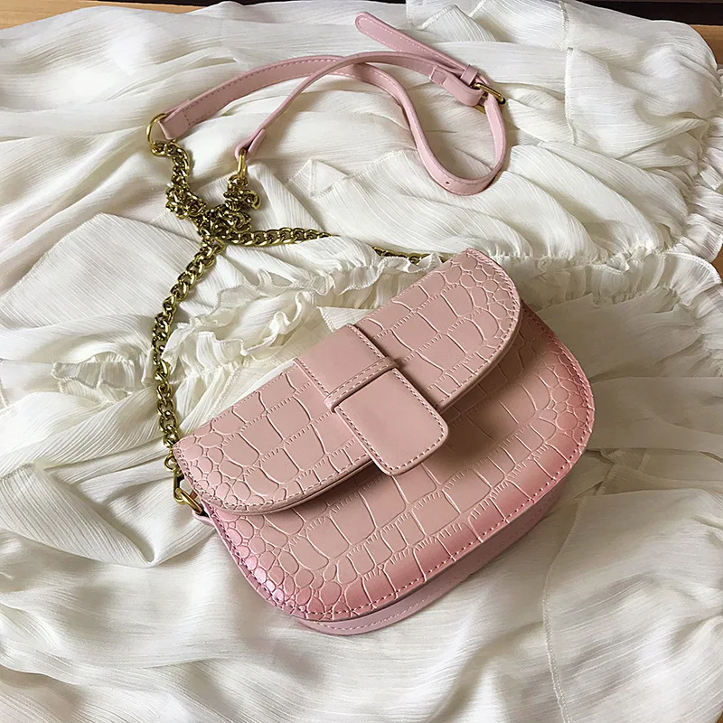 Роскошные сумки седла из кожи аллигатора дизайнерские через плечо для женщин