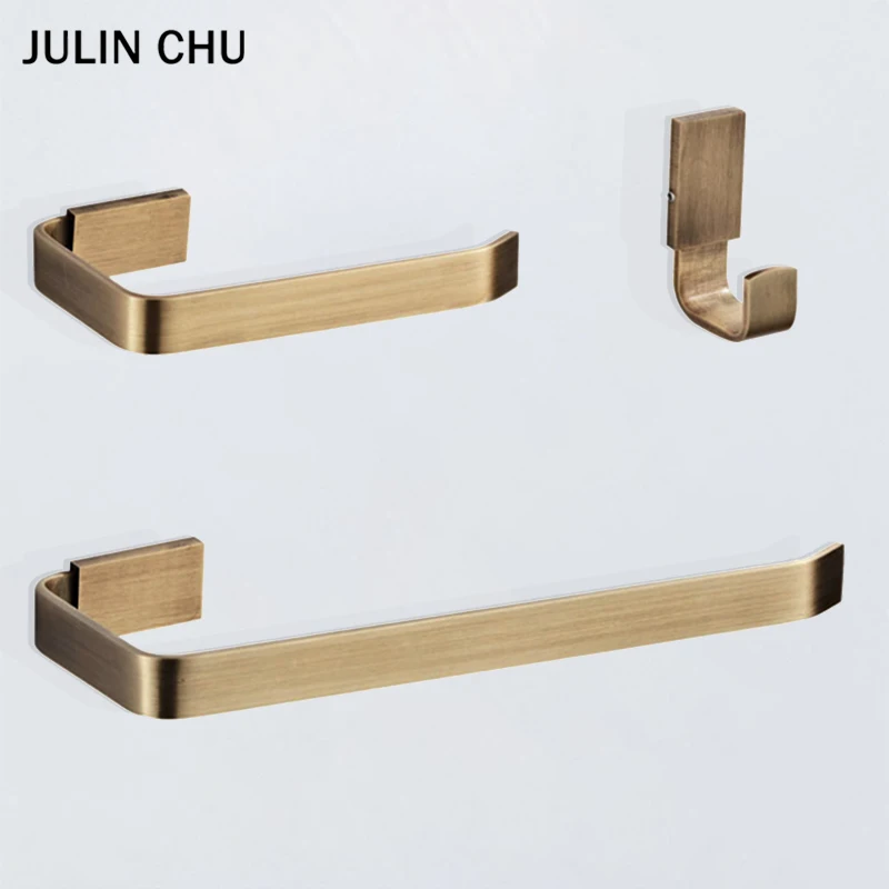 bronze bathroom accessories set brass luxurious wall robe hook creative toilet towel ring bar wc paper roll holder tissue hanger free global shipping
