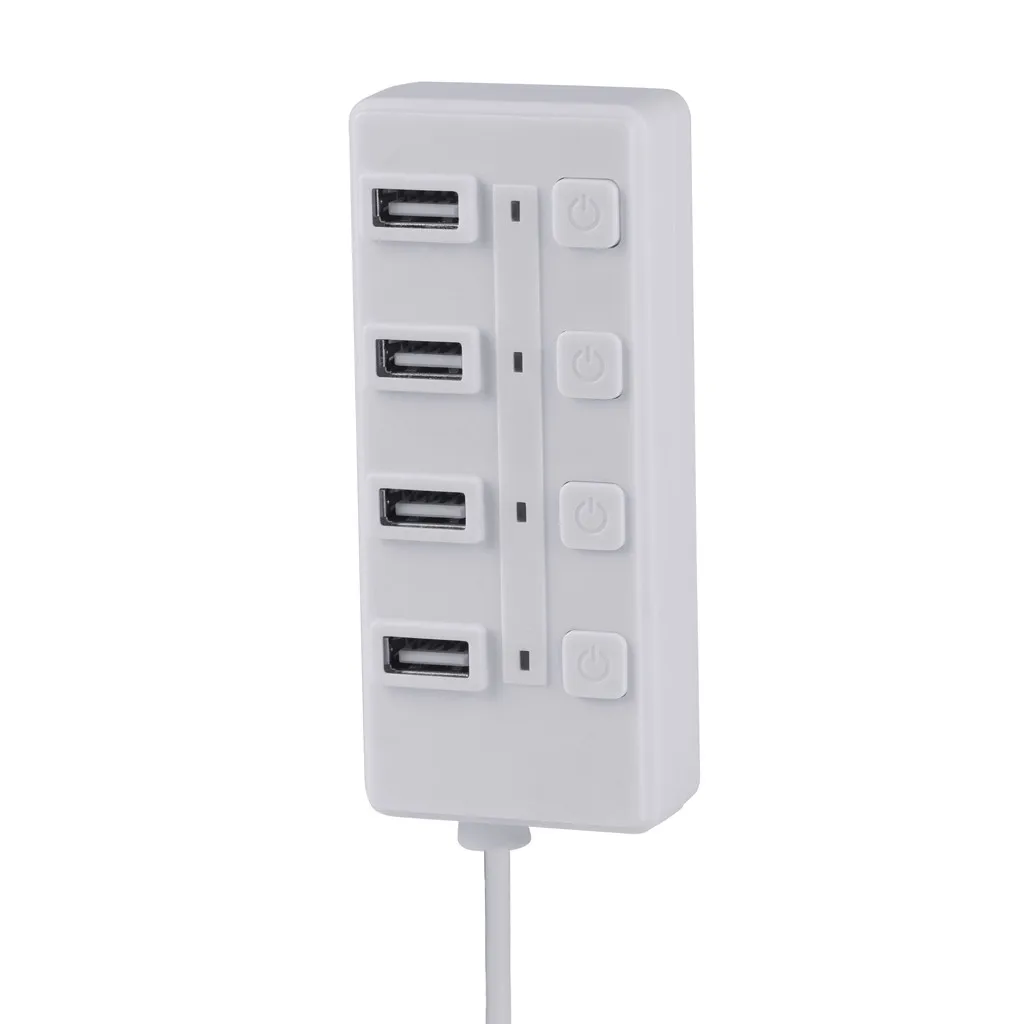 

USB Hub 3.0 Micro Type-C USB 3.0 Universal Safe Slim High Speed 4 in 1 4-Port Hub With ON/OFF Switch Button LED For Tablet Phone