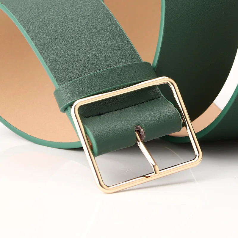 Ремень кожаный женский шириной 5 см Модный корсет с завышенной талией чёрный