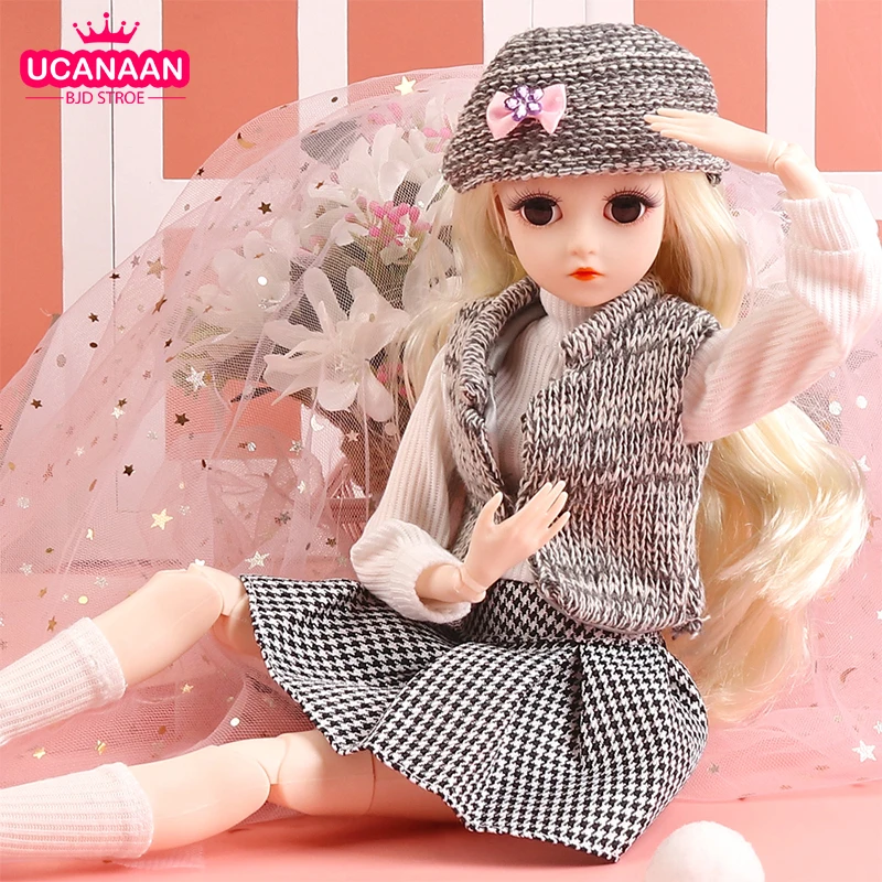 Шарнирная кукла 45 см шарнирные куклы 1/4 BJD со стандартным комплектом одежды шляпа