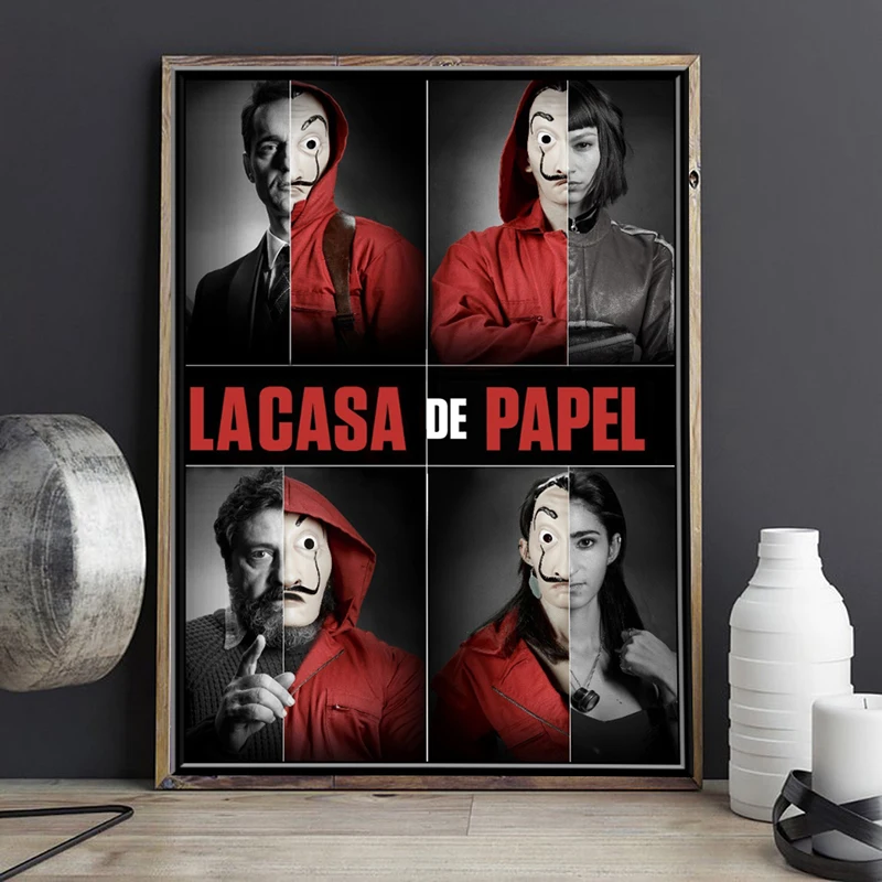 Постеры La casa de papel 3 ТВ кино художественный постер для гостиной стены спальни
