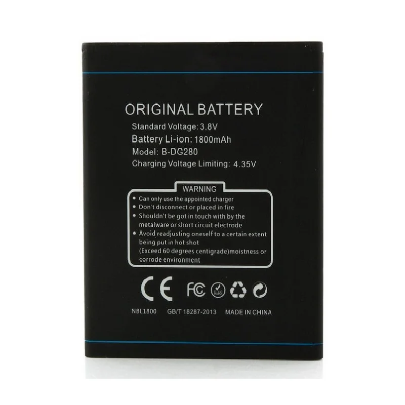 Original antirr Battery for DOOGEE B-DG280 Smartphone 1800mAh Li-ion backup battery LEO DG280 | Мобильные телефоны и