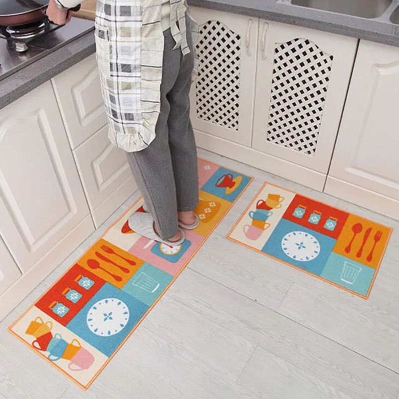 С героями мультфильмов 2 предмета/партия Ванная комната коврик Кухня Non slip ковер