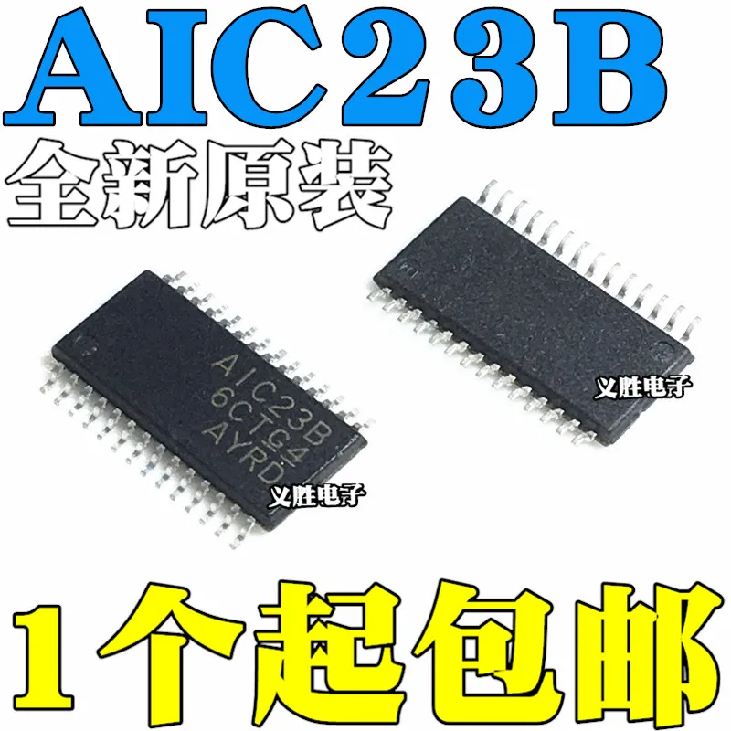 Новый и оригинальный TLV320AIC23BPWR TLV320AIC23BIPWR AIC23B TSSOP28, Инкапсуляция TSSOP-28, чип аудиоинтерфейса, аудио кодирование a