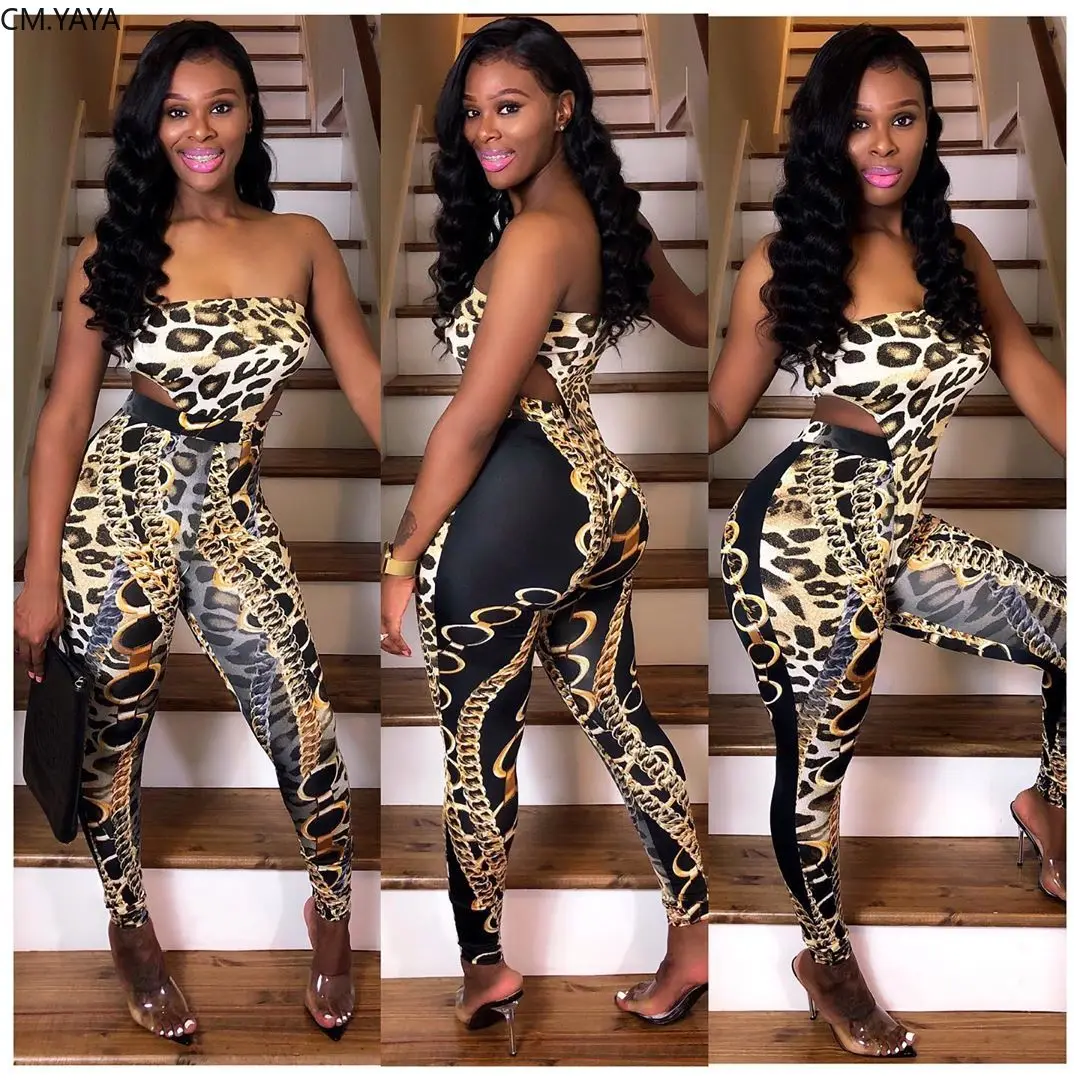 Женский комплект из двух предметов летний спортивный костюм с цепочкой и