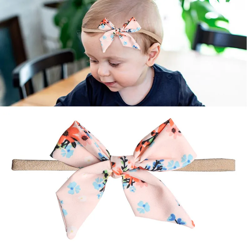 Мягкий эластичный нейлоновый бандаж для волос повязка на голову бант-тюрбан