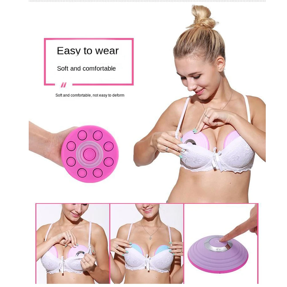 

Wireless Chest Expansion Breast Enhancement Massager Silicone Material Chest Hard Block Dredge Prevent Sagging Massage Equipment