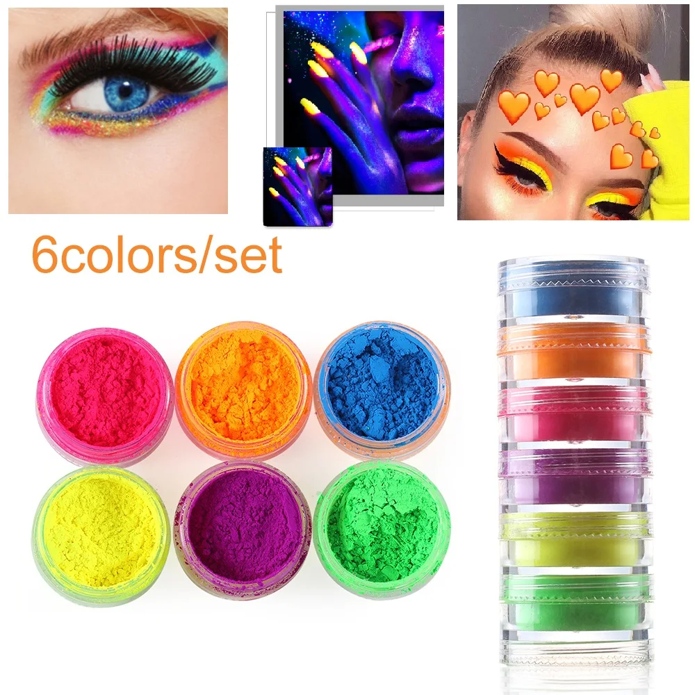 6 boxes powder Прямая поставка 6 цветов/набор Временная Краска для волос моющаяся профессиональная салонная одноразовая краска для волос Радужный Мел для волос - Цвет: 6 boxes powder