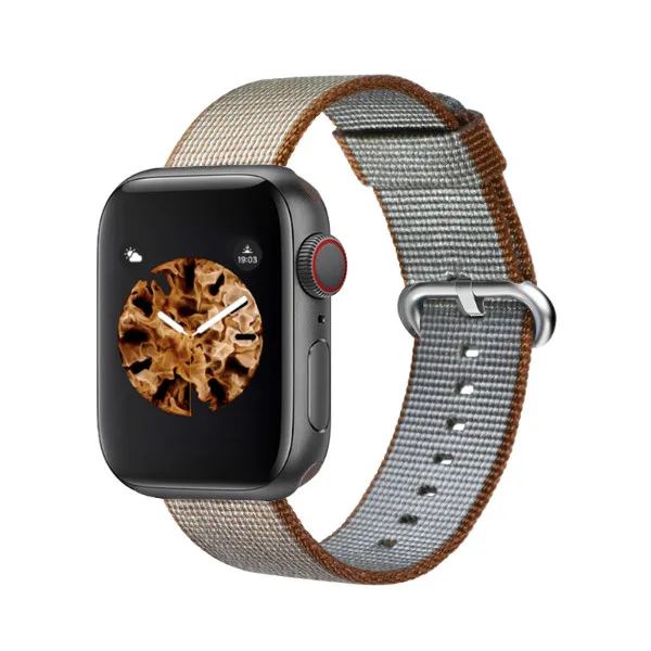 Тканый нейлоновый сменный ремешок для Apple Watch series 4/5 40 мм 44 мм тканевый браслет для Iwatch series 3 2 1 38 мм 42 мм - Цвет ремешка: Color 16