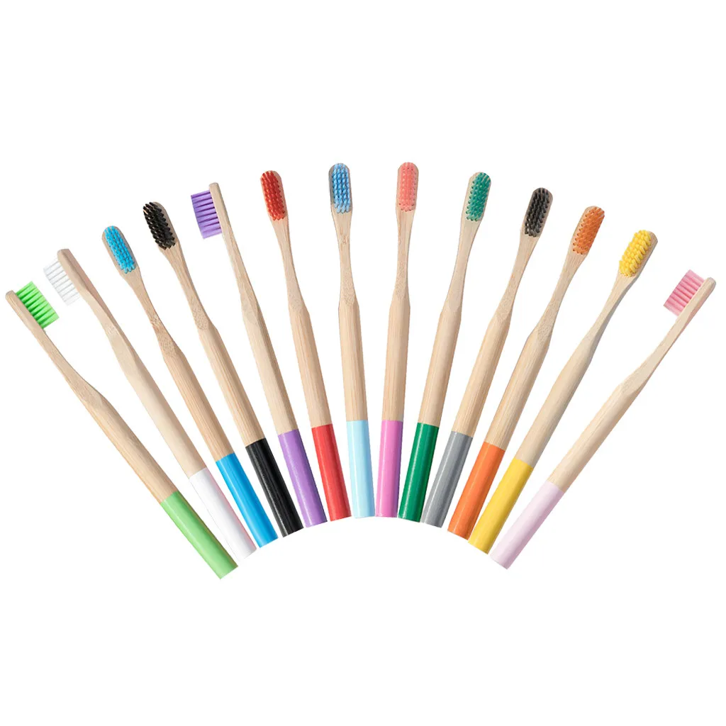 13 шт. Деревянные Зубные щётки с бамбуковым углем | Красота и здоровье