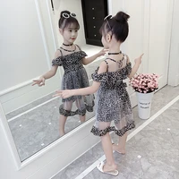 girls summer dress tulle mesh kids party dresses for girls off shoulder children dresses casual clothes girl 5 6 7 8 10 12 years