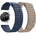 Ремешок кожаный магнитный для HONOR Magic 2 42 мм 46 мм, браслет для наручных часов Honor ES GS Pro, 20 22 мм