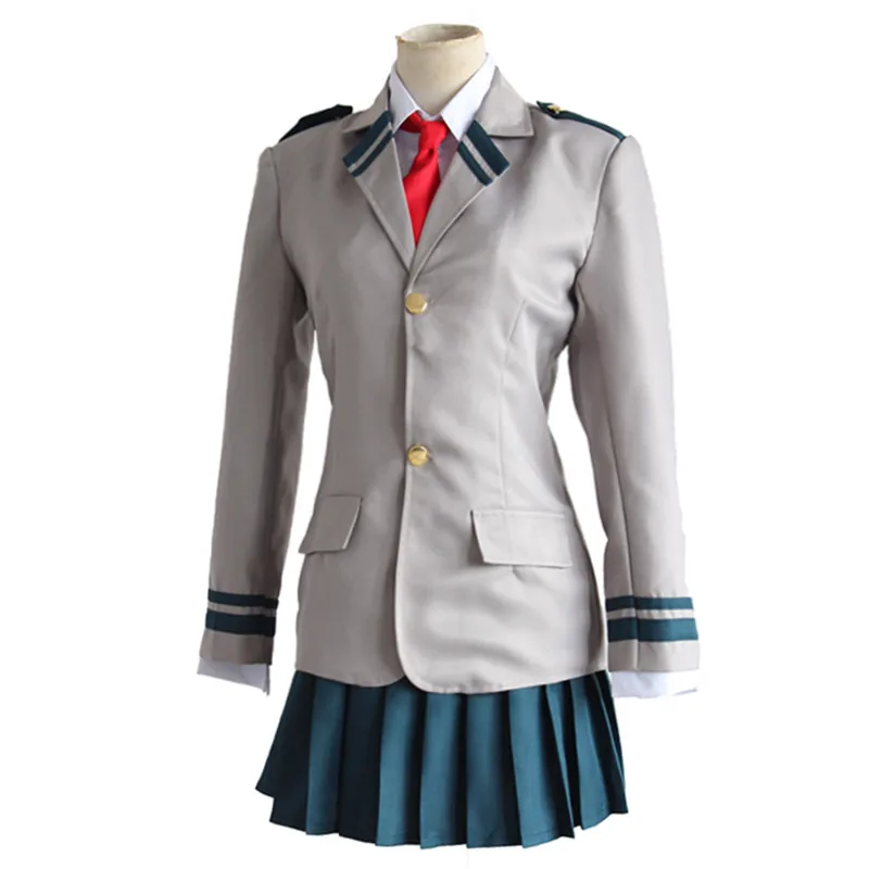 Boku без герой Академии AsuiTsuyu Yaoyorozu Момо школьная Униформа мой OCHACO URARAKA haku Косплэй