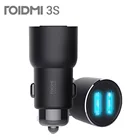 Оригинальное автомобильное зарядное устройство Roidmi 3S Mojietu Bluetooth 5 в 3,4 а с двумя USB-портами, mp3-плеер, FM-передатчики для iPhone и Android