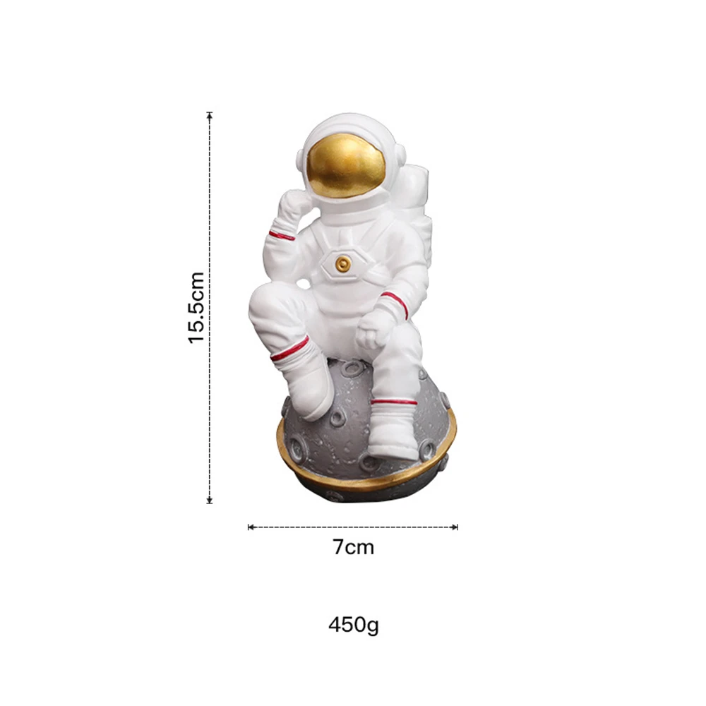

2020 Nordic Astronaut Sculpture Mini Space Man Figurine Resin Crafts Home Decoration Modern Minimalist Ornaments Birthday Gift