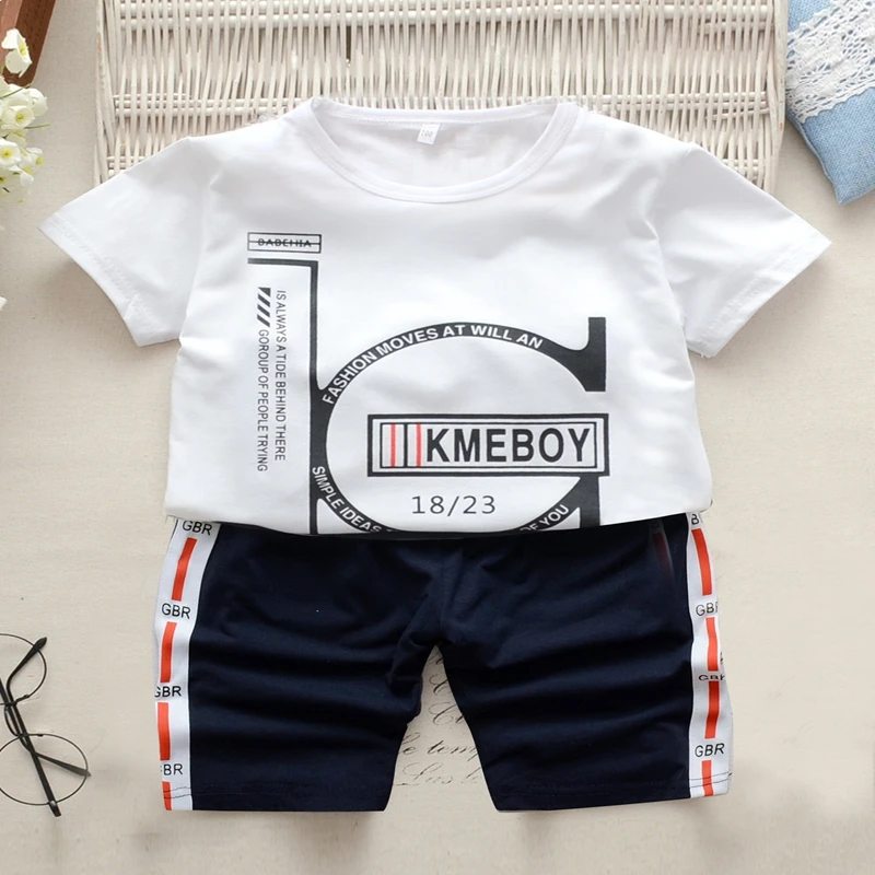 DAILOU Kids Clothes Cute Outfit Suits Summer T-Shirt Cartoon Toddler Boy Casual Comfortable Kit for Girls Tracksuit | Детская одежда и
