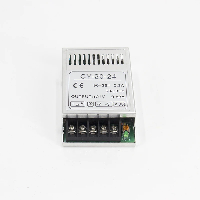 CY 20w одобренный CE 24v 0.8a/5 v 3a/12 1.6a Ac Dc одиночный выход Регулируемый источник питания