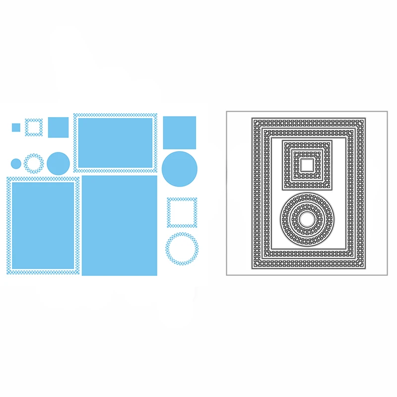 

Новинка кружевная круглая квадратная Прямоугольная форма для ремесла тиснение 2021 металлические пресс-формы для рукоделия декоративный Ск...