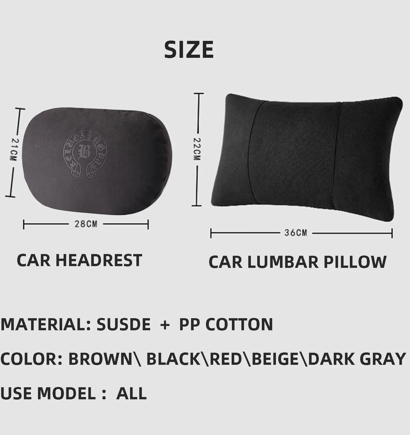 

Car Neck Pillow Car Seat Neck Rest Pillow,Comfort Headrest Cushion for Chair Car lumbar pillow