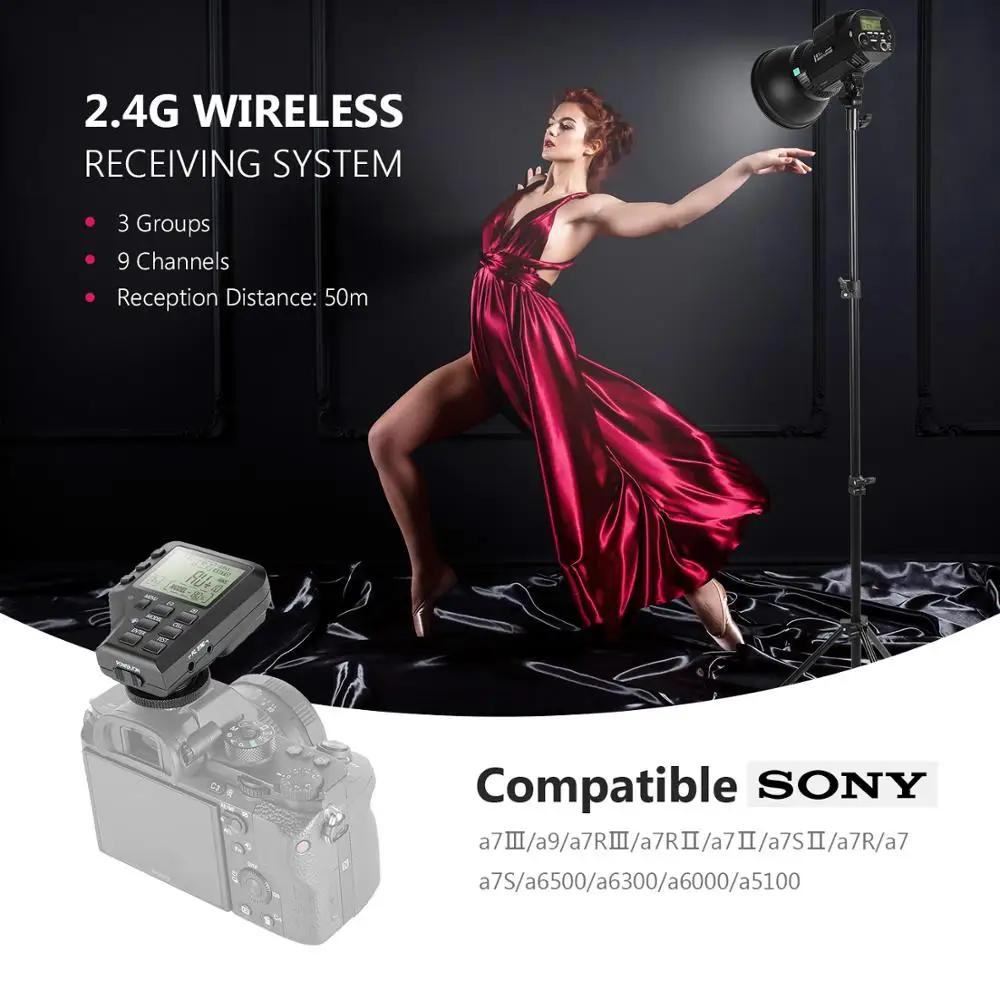 Neewer i6T EX 600W 2,4G ttl Studio Strobe 1/8000 HSS вспышка моносвет совместима с sony, беспроводной триггер/моделирующая лампа/Recycl