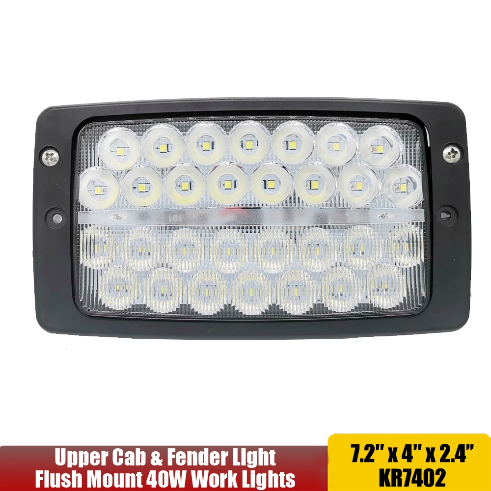 

LED Upper Cab Ligh 12V 24V Flush Mount Flood Worklamp For Claas Choppers and Lexion 400-500 Series Combines x1pc