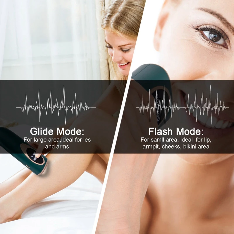 

Epilator Hair Removal Laser Machine Painless Flashes IPL for Arm Leg Bikini Armpit 999,999 Flashes Painless Laser for Hair Remov