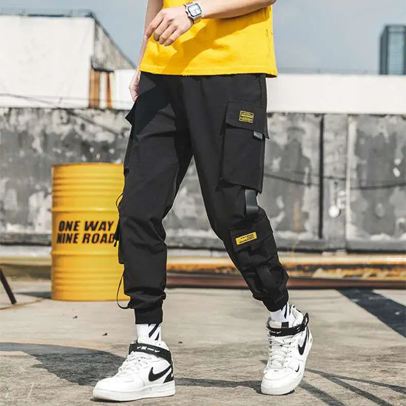 Модные камуфляжные мужские брюки-карго 2020 классические брюки в стиле хип-хоп