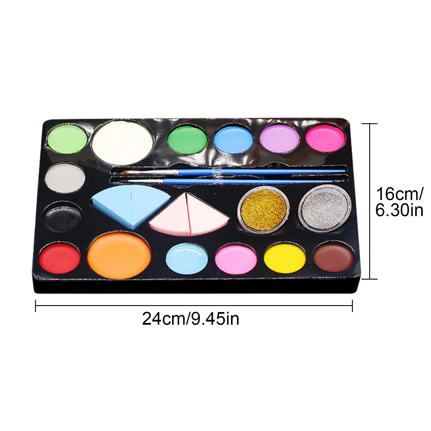 Набор красок для лица и тела 14 цветов с 5 трафаретами детей взрослых косплея