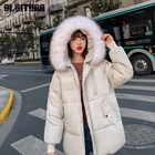 Женская Повседневная куртка с капюшоном, теплая Толстая Свободная куртка с капюшоном, зима 2020