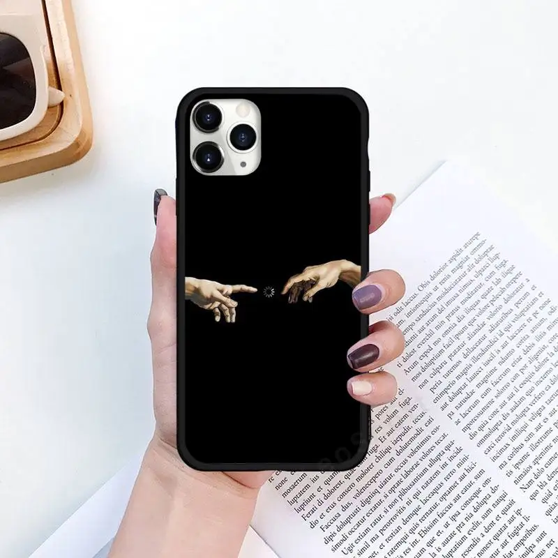 

David Mona Lisa Statue Stone Sculpture Phone Case for iPhone 11 12 pro XS MAX 8 7 6 6S Plus X 5S SE 2020 XR Luxury brand