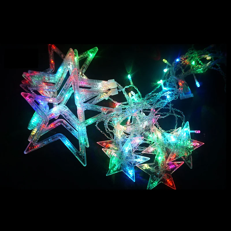 Светодиодный фонарь с рождественскими желаниями и звездами украшения для дома