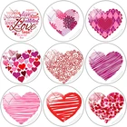 TAFREE красивые партии красных розовых сердец 2019 Новинка 121516182025 мм стеклянный кабошон купол с плоским основанием Сделай Сам Изготовление ювелирных изделий HR01