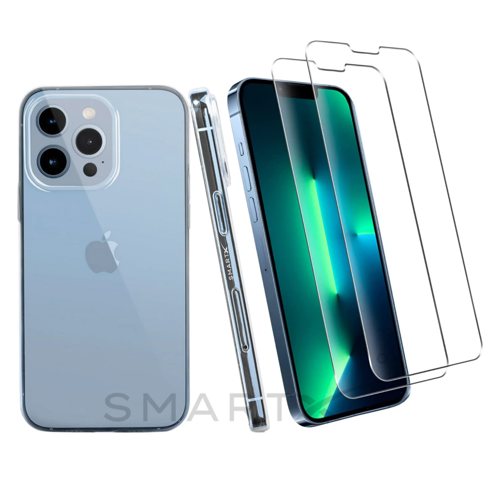 

3 Pack For Temepred Glass Screen Protector;Apple iPhone 13 Pro Case Clear Cover&amp
